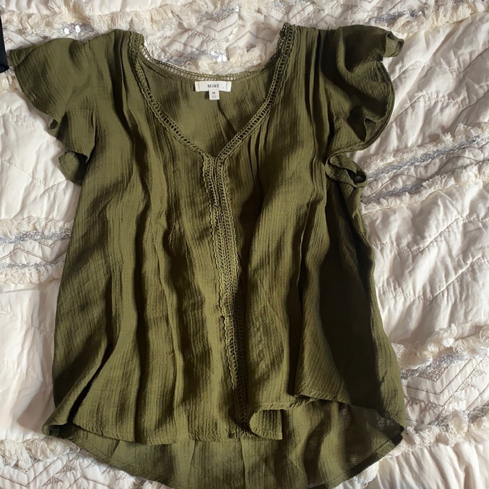Green blouse!
